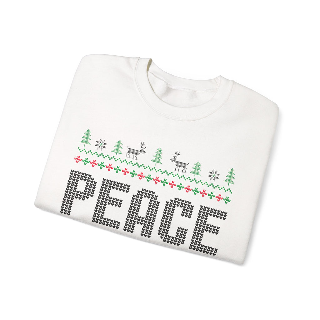 PEACE Reindeer Christmas Sweater