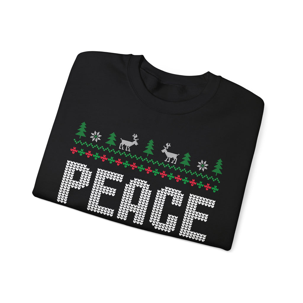 PEACE Reindeer Christmas Sweater