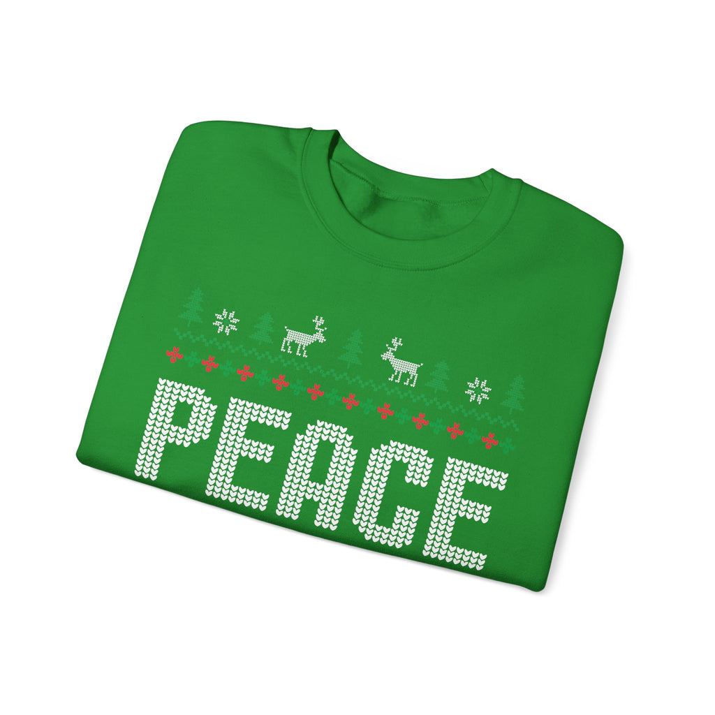 PEACE Reindeer Christmas Sweater