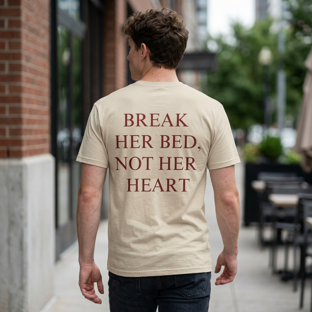 Break Her Bed, Not Her Heart Tee