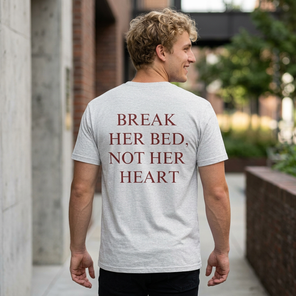 Break Her Bed, Not Her Heart Tee